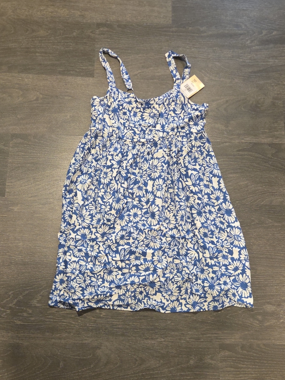 NWT Rewind Blue and White Floral Sundress Size L